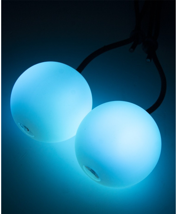 Poi de Luz LED RGB 70mm Pro-Poi Oddballs Recargable
