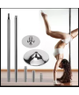 Tubo Para Pole dance, fijo y Giratorio en Cabeza de Martillo