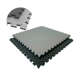 Tatami 4 CM  Goma eva  color negro/gris