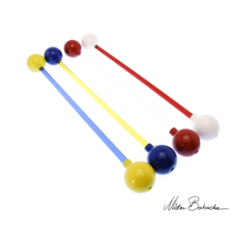 Bastón Atomiun  Rebote 2 colores   con baquetas