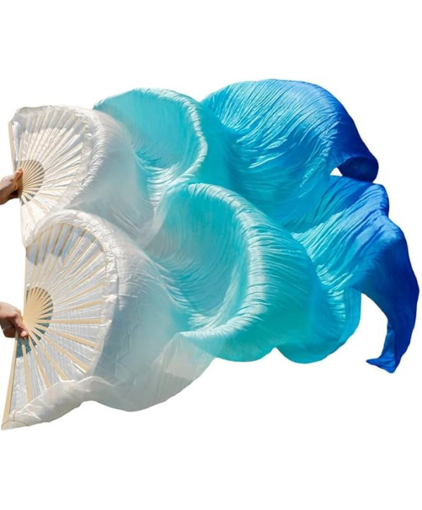 Abanico para danza Seda por Unidad