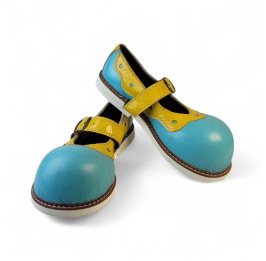 Zapato N.37  Payasxs celeste amarillo