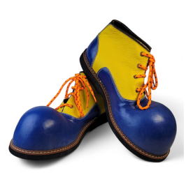 Zapato N.40-41  Payasxs azul amarillo
