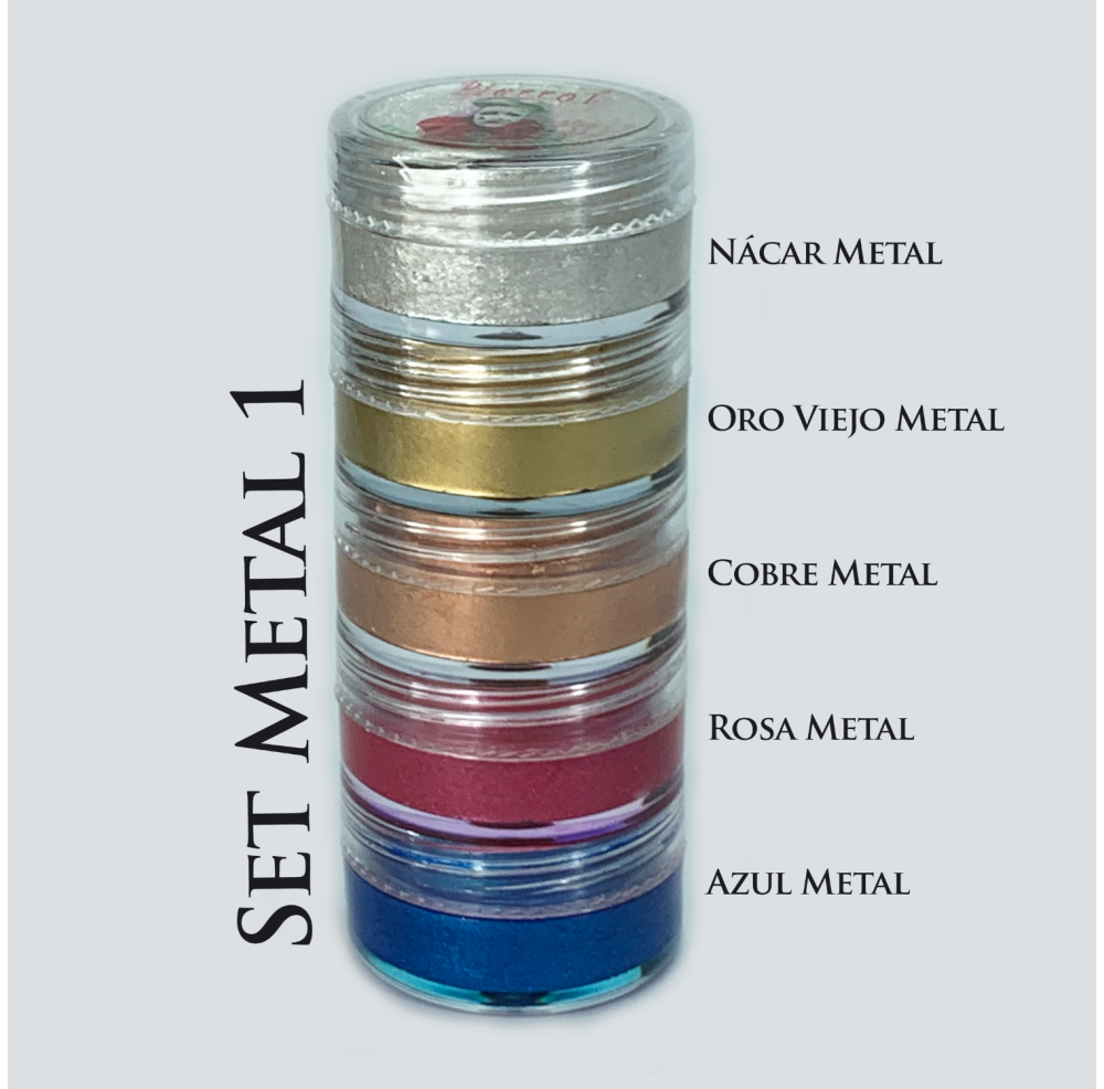 Set Maquillaje 5 colores Metalizado 27gr