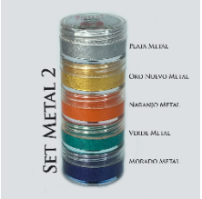 Set Maquillaje 5 colores Metalizado 27gr