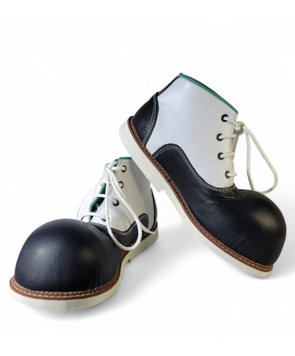 Zapato N. 40-41 de payaso Negro Blanco