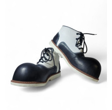 Zapato N. 40-41 de payaso Negro Blanco
