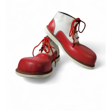 Zapato N. 40 de payaso pato Rojo Blanco