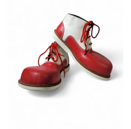 Zapato N. 40 de payaso pato Rojo Blanco