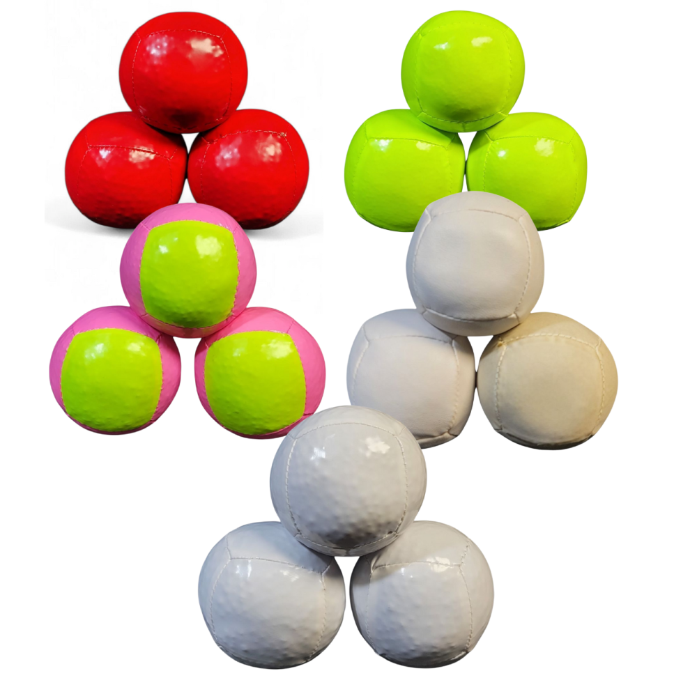Pelota 6 lados "M" Eco Cuero ó Charol Relleno Micro Esferas