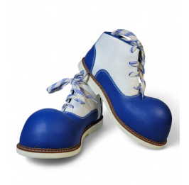 Zapato N. 41 de payaso   Azul rey Blanco