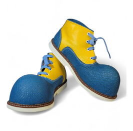 Zapato N. 40 de payaso  turquesa amarilla