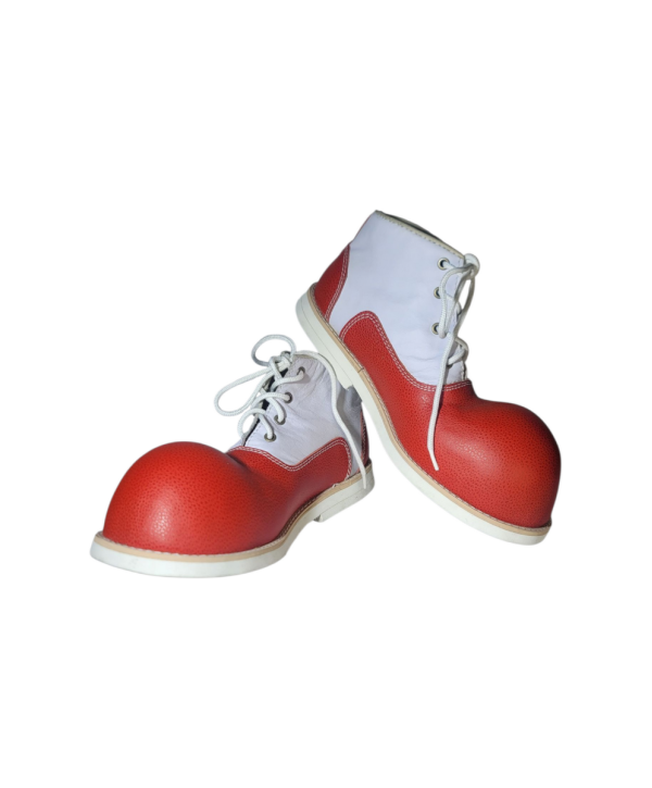 Zapato N. 42 de payaso Rojo blanco