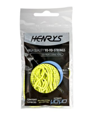 Set de 6 Cuerda para Yoyo   Amarillo  Repuesto Profesional