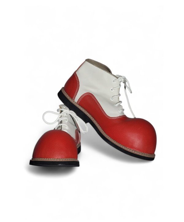 Zapato N 45 de payaso Rojo Blanco