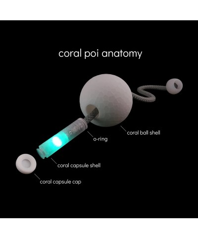 Coral Poi LED de Flowtoys | Cabeza de Martillo